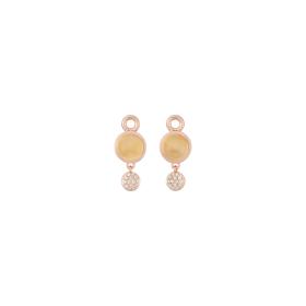 Roségold, Ohrringe, Bron Sushi Einhänger 8OR4861CICBR