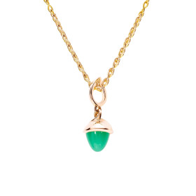         Roségold, Halsschmuck, Tamara Comolli MIKADO Flamenco Anhänger mit Chrysoprase P-MFL-Chry-rg