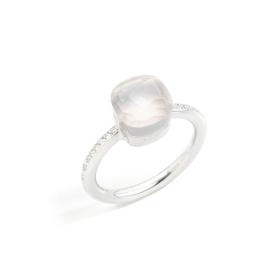 Ringe, Weißgold, Pomellato Ring Nudo Milky Petit PAC2032UW000B0QLT