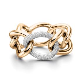 Weißgold, Armschmuck, IsabelleFa Armband "Grace 39 Pavé" 60039-21BMO-ROS