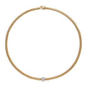 Weißgold, Halsschmuck, FOPE Solo Halskette 63406CX_PB_G_XBX_043