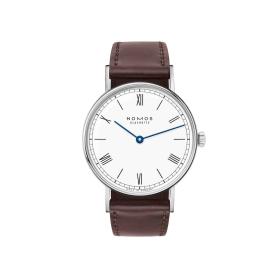 Damenuhr, NOMOS Glashütte Ludwig 33 Duo emailleweiß 242