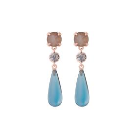 Roségold, Ohrringe, Bron Catch Ohrschmuck 8OR4858MGBNKTLD