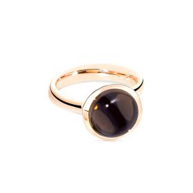 Roségold, Ringe, Tamara Comolli BOUTON Ring large Rauchquarz R-BOU-l-SmQu-rg
