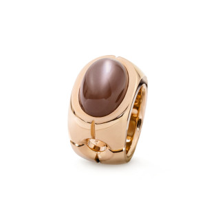 Rotgold, Ringe, Jochen Pohl Mondstein Ring, Ref: 101CLR-RG-Mondstein-12,79ct