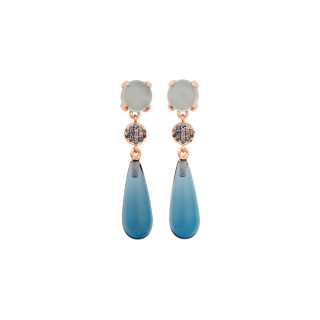 Roségold, Ohrringe, Bron Catch Ohrschmuck, Ref: 8OR4858AQCNKTLD