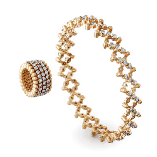 Roségold, Ringe, Serafino Consoli Serafino Multi-Size Ring und Armreif, Ref: S.RB 5MI4 RG WD