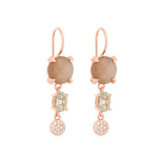 Roségold, Ohrringe, Bron Catch Ohrschmuck, Ref: 8OR4891MGBLQBR