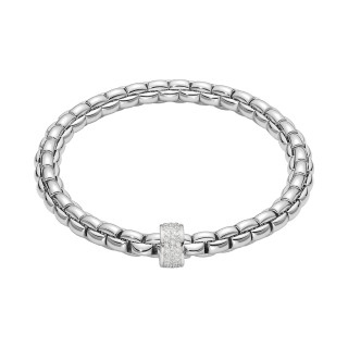 Weißgold, Armschmuck, FOPE Eka Flex'it Armband mit Diamantpavé, Ref: 70405BX_PB_B_XBX_00M