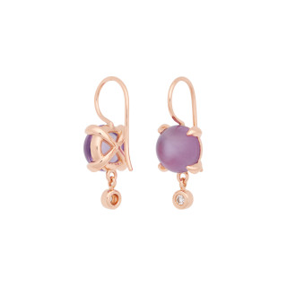 Roségold, Ohrringe, Bron Catch Ohrschmuck, Ref: 8OR4878AMCBR