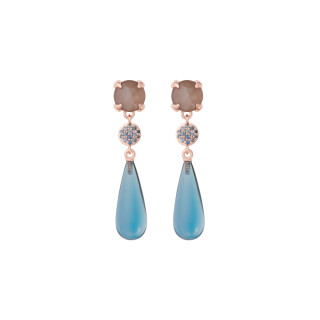 Roségold, Ohrringe, Bron Catch Ohrschmuck, Ref: 8OR4858MGBNKTLD