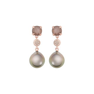 Roségold, Ohrringe, Bron Catch Ohrschmuck, Ref: 8OR4858MGBCBRTHD12