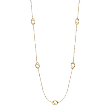 Halsschmuck, Gelbgold, Cammilli Dune Lange Kette