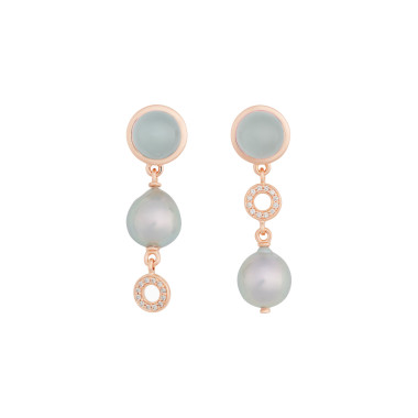         Roségold, Ohrringe, Bron Sushi Ohrschmuck