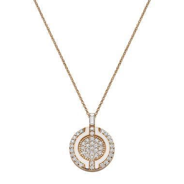 Halsschmuck, Roségold, Leo Wittwer Panta rhei® Collier