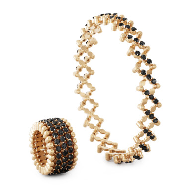         Roségold, Ringe, Serafino Consoli Serafino Multi-Size Ring und Armreif