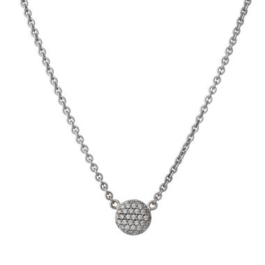 Halsschmuck, Weißgold, Bron Stardust Collier