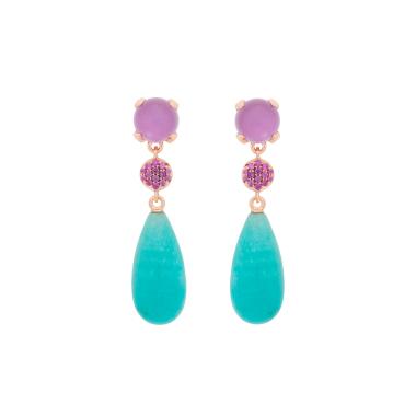 Ohrringe, Roségold, Bron Catch Ohrschmuck