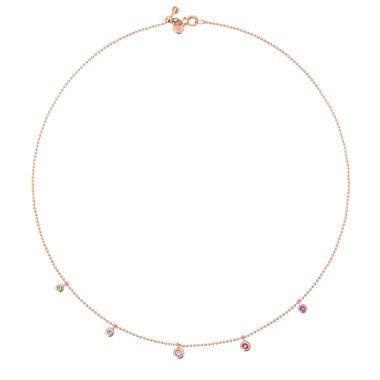         Roségold, Halsschmuck, DoDo Halskette Bollicine