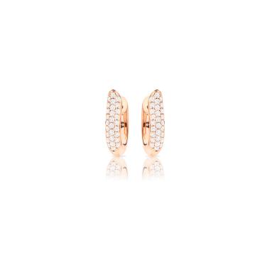 Ohrringe, Roségold, Tamara Comolli SIGNATURE Ohrringe Hoop medium