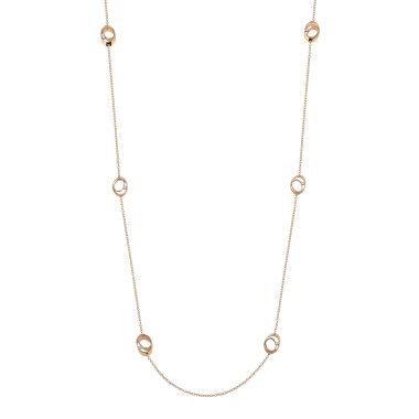 Halsschmuck, Weißgold, Annamaria Cammilli Dune Lange Kette