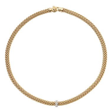 Halsschmuck, Weißgold, FOPE Vendôme Flex'it Collier