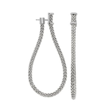 Ohrringe, Weißgold, FOPE Essentials Ohrringe mit Diamanten
