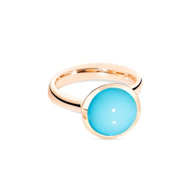 Ringe, Roségold, Tamara Comolli BOUTON Ring large Türkis