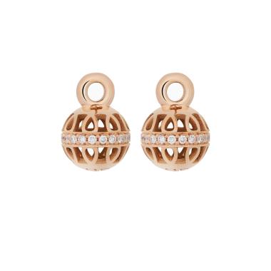Ohrringe, Roségold, Bron Toujours Ajour Einhänger