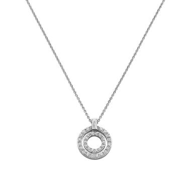 Halsschmuck, Weißgold, Leo Wittwer Panta rhei® Collier