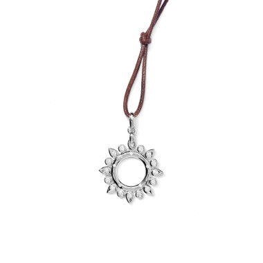         Weißgold, Halsschmuck, Tamara Comolli GYPSY Sun Anhänger 'Classic' Small