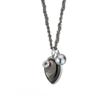 Halsschmuck, Weißgold, Gellner Melange Collier