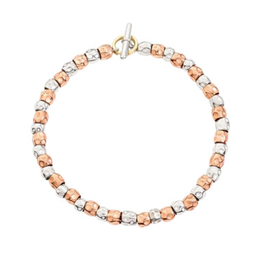         Roségold &amp; Silber, Armschmuck, DoDo Armband Granelli