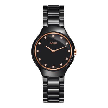 Damenuhr, Quarzwerk, Rado True Thinline Diamonds