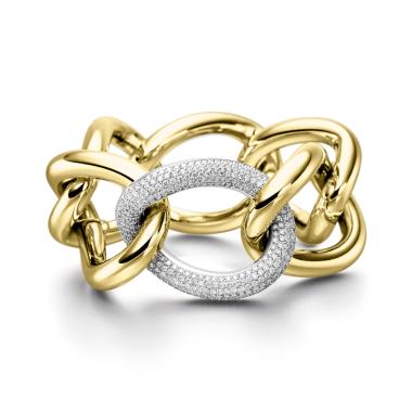 Armschmuck, Weißgold, IsabelleFa Armband "Grace 39 Pavé"