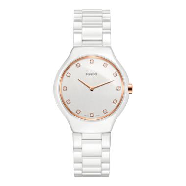 Damenuhr, Quarzwerk, Rado True Thinline Diamonds