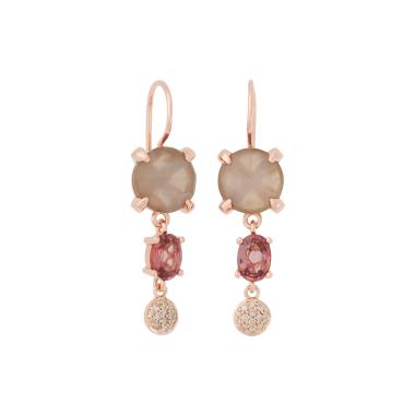 Ohrringe, Roségold, Bron Catch Ohrschmuck
