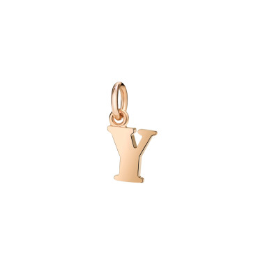 Halsschmuck, Roségold, DoDo Anhänger Buchstabe Y