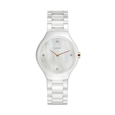 Damenuhr, Quarzwerk, Rado True Thinline Diamonds