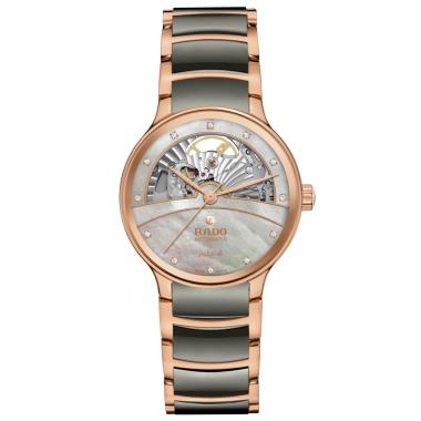 Damenuhr, Automatik, Rado Centrix Automatic Diamonds Open Heart