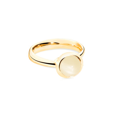         Gelbgold, Ringe, Tamara Comolli BOUTON Ring Small mit Mondstein