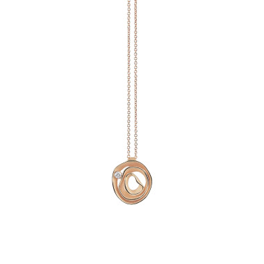 Halsschmuck, Roségold, Cammilli Dune Anhänger