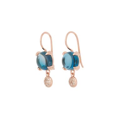 Ohrringe, Roségold, Bron Catch Ohrschmuck