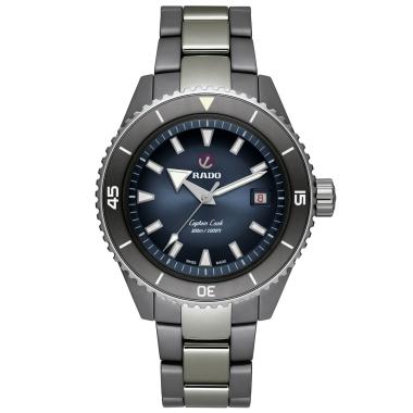 Herrenuhr, Automatik, Rado Captain Cook High-Tech Ceramic Diver