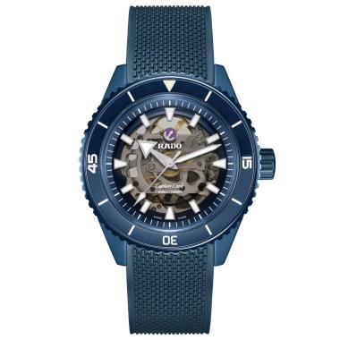Herrenuhr, Automatik, Rado Captain Cook High-Tech Ceramic Skeleton