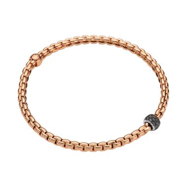 Armschmuck, Weißgold, FOPE Eka Flex'it Armband mit Pavébesatz