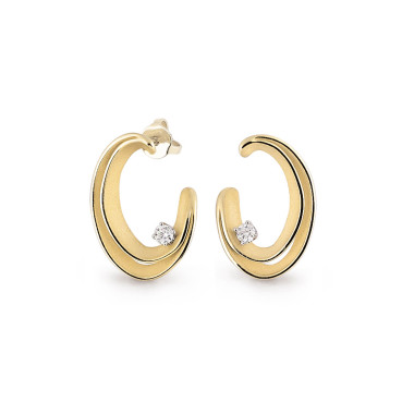 Ohrringe, Gelbgold, Cammilli Serie Uno Ohrringe