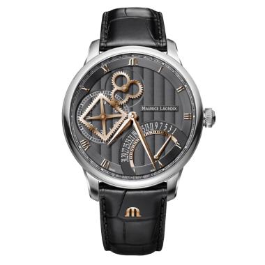 Herrenuhr, Automatik, Maurice Lacroix Masterpiece Square Wheel Retrograde