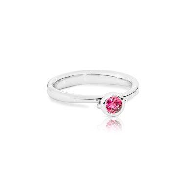 Ringe, Weißgold, Tamara Comolli BOUTON Solitaire Ring