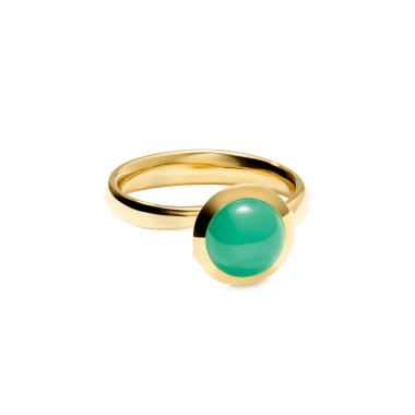 Ringe, Gelbgold, Tamara Comolli BOUTON Ring small Chrysoprase